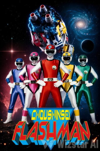 Choushinsei Flashman (1986) poster